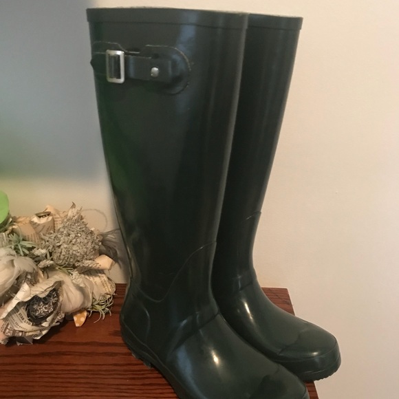 Chooka Shoes - Chooka tall green rain boots Wellies size 7 GUC